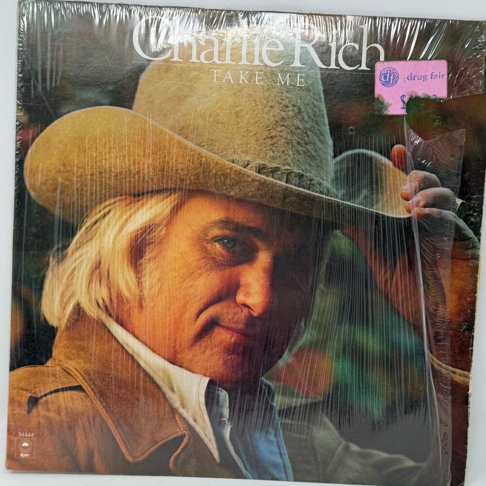Epic Records Charlie Rich Take Me LP Vinyl Record 1976 1977